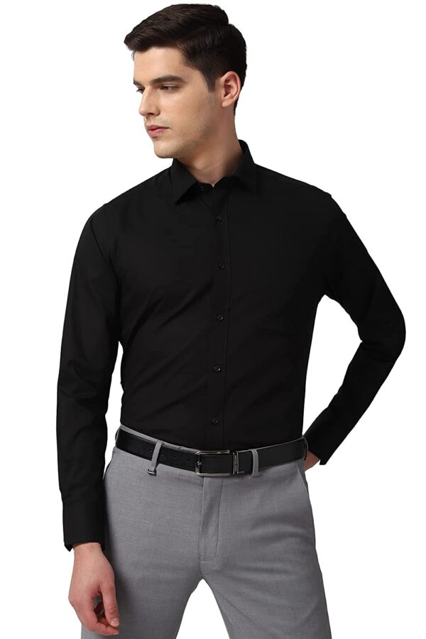 Black Formal shirt with Grey pant