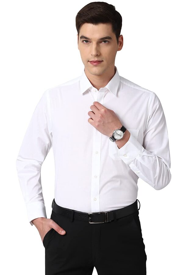 White Formal shirt with black pant